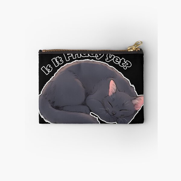 Item preview, Is It Friday Yet? Cute Cat - Funny designed and sold by Hungry-Fox.