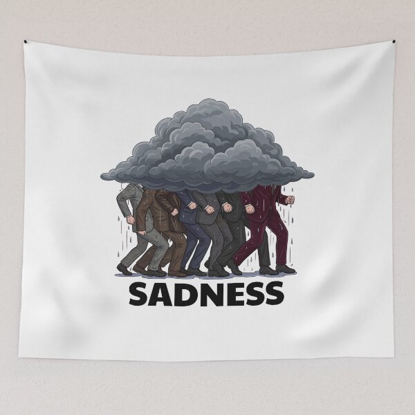 Item preview, Sadness Funny Pop Band Parody designed and sold by StoatandWeasel.