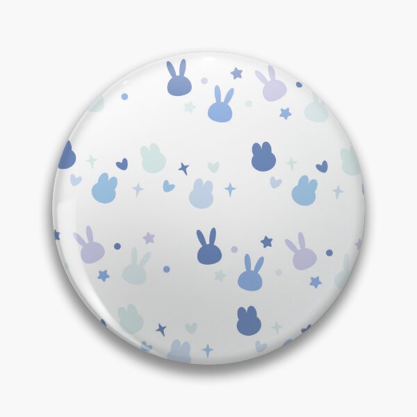 Item preview, Cute Pastel Blue Bunny Seamless Pattern Art designed and sold by Kidix Arts.