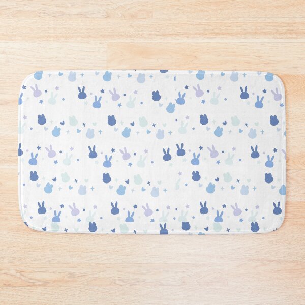 Item preview, Cute Pastel Blue Bunny Seamless Pattern Art designed and sold by Kidix Arts.