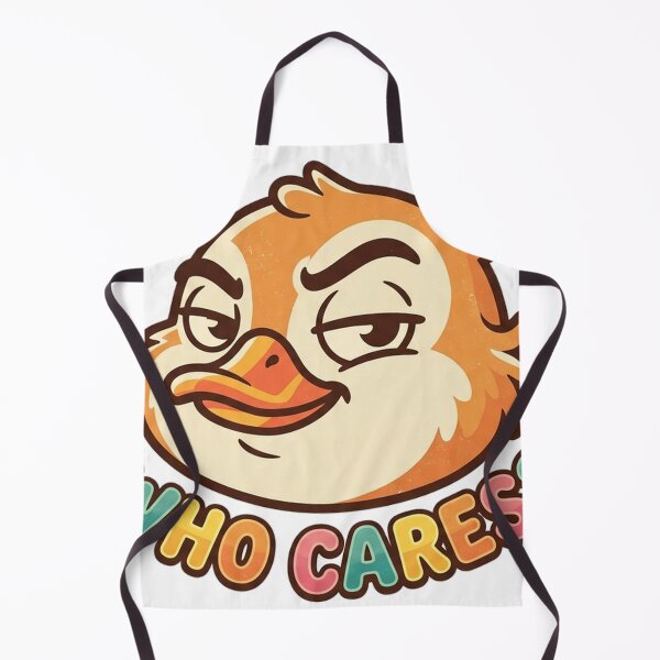Item preview, Who Cares Funny Duck Retro Sticker designed and sold by RoyArt0.