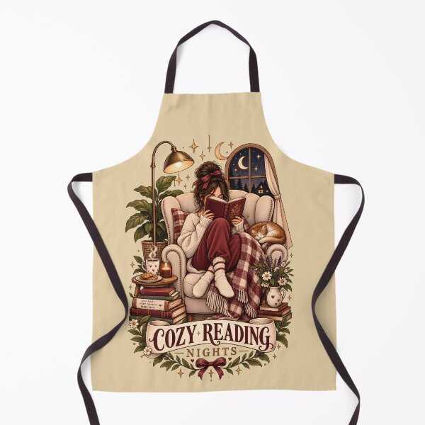 Item preview, Cozy Reading Nights Book Lover Cottagecore Reading designed and sold by Glitchart66.