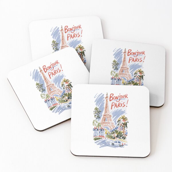 Item preview, Bonjour Paris — Eiffel Tower Travel Art designed and sold by Ramona-Gliga.