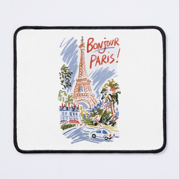Item preview, Bonjour Paris — Eiffel Tower Travel Art designed and sold by Ramona-Gliga.