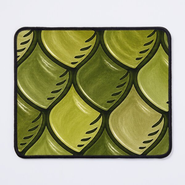 Item preview, Olive Fish Scale Pattern – Hand Painted Green Texture designed and sold by annenambiro.