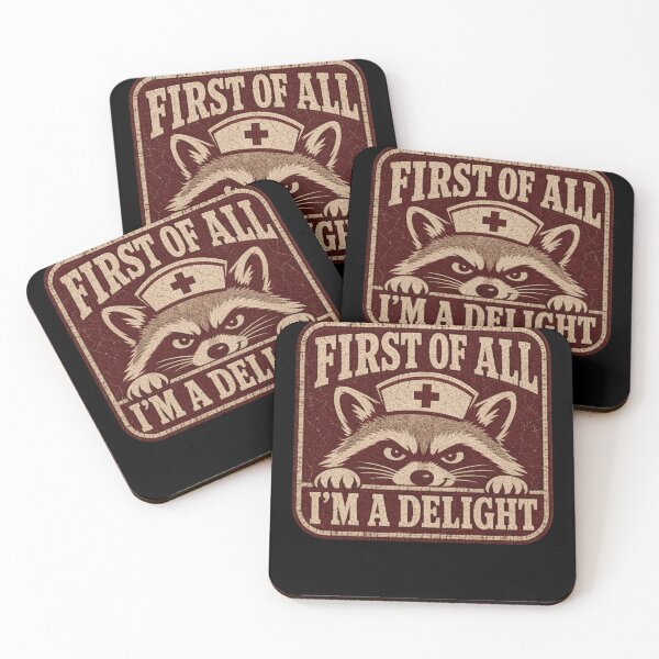 Item preview, First of All Im A Delight Raccoon Nurse designed and sold by borutawear.