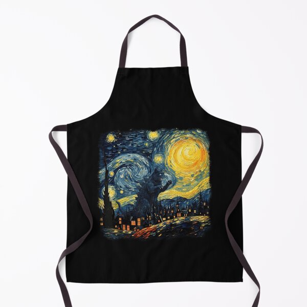 Item preview, Catzilla Vintage Starry Night for Cat Lover designed and sold by studio-ssaam.