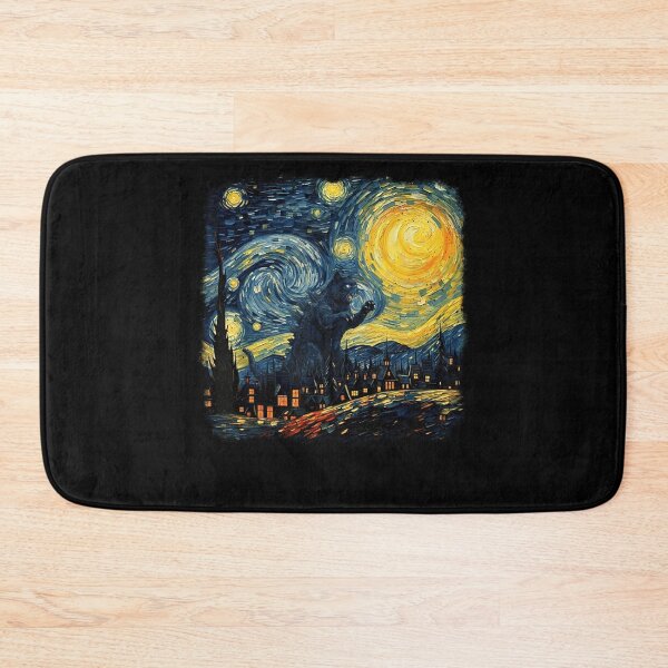 Item preview, Catzilla Vintage Starry Night for Cat Lover designed and sold by studio-ssaam.