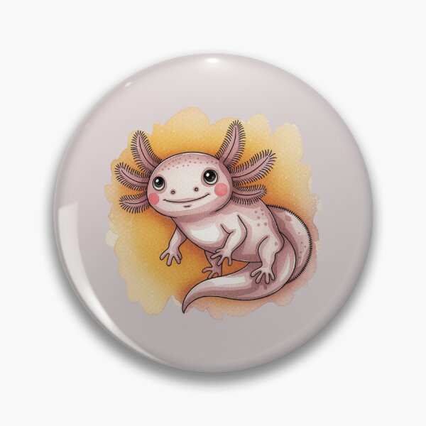 Item preview, Cute watercolor illustration of a Axolotl  designed and sold by 123ks.