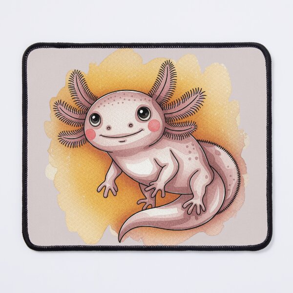 Item preview, Cute watercolor illustration of a Axolotl  designed and sold by 123ks.