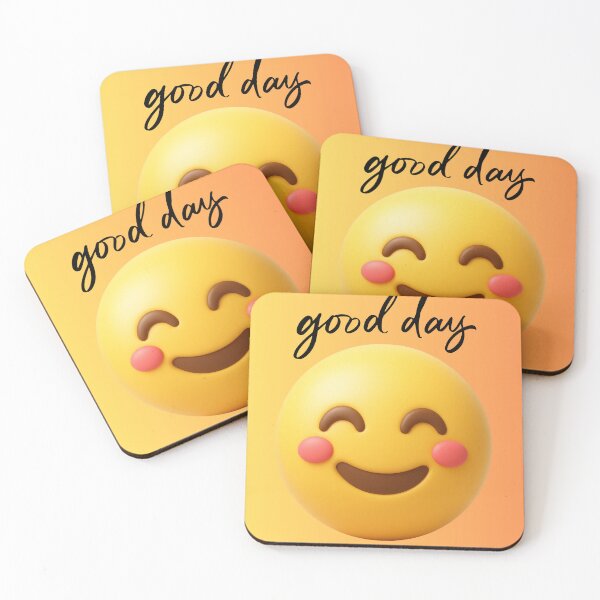 Item preview, Good Day Cute Smiley Face Positive Vibes Happy Emoji designed and sold by ranivibes008.