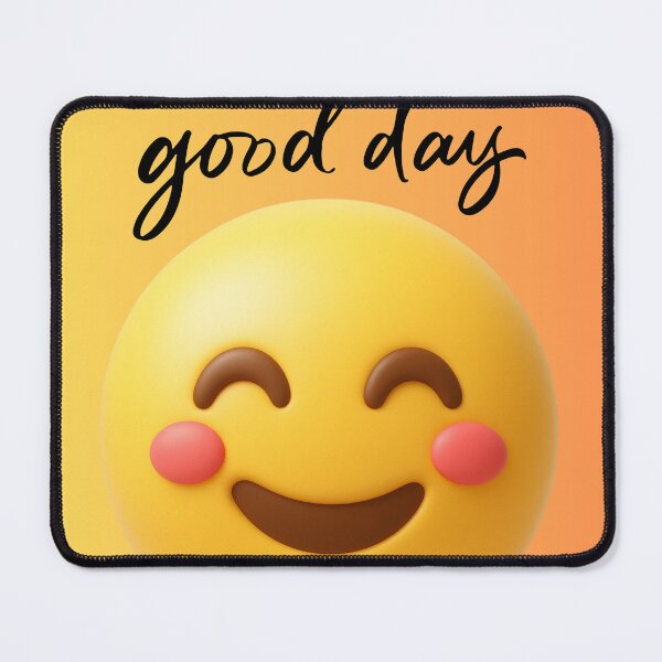 Item preview, Good Day Cute Smiley Face Positive Vibes Happy Emoji designed and sold by ranivibes008.