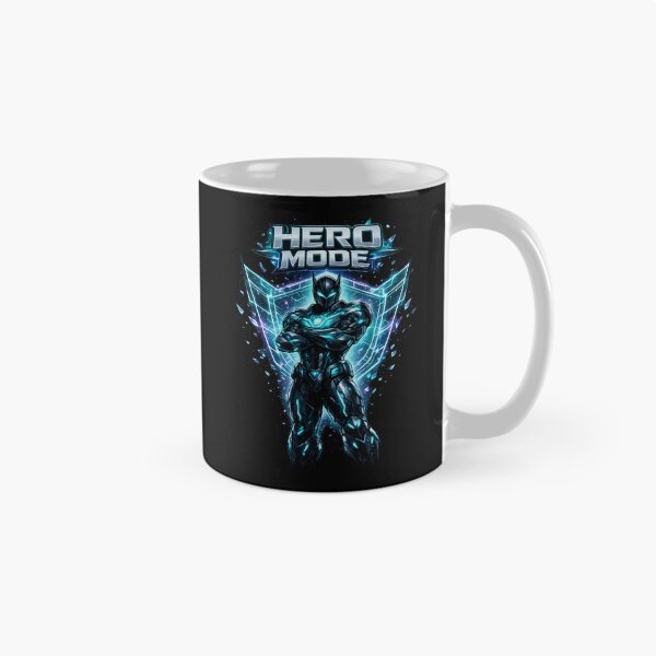 Item preview, Hero Mode Futuristic Warrior Blue Energy Inspirational Design designed and sold by irfanshikh.