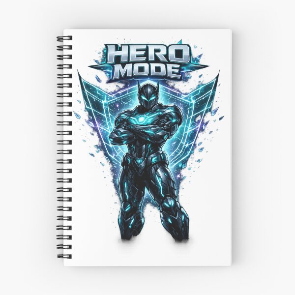 Item preview, Hero Mode Futuristic Warrior Blue Energy Inspirational Design designed and sold by irfanshikh.