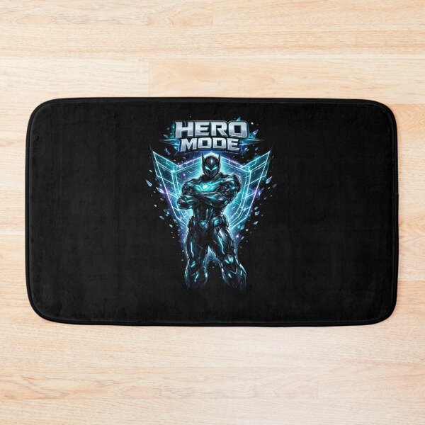 Item preview, Hero Mode Futuristic Warrior Blue Energy Inspirational Design designed and sold by irfanshikh.
