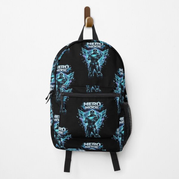 Item preview, Hero Mode Futuristic Warrior Blue Energy Inspirational Design designed and sold by irfanshikh.