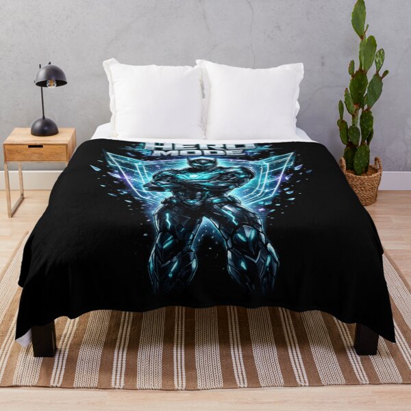 Item preview, Hero Mode Futuristic Warrior Blue Energy Inspirational Design designed and sold by irfanshikh.