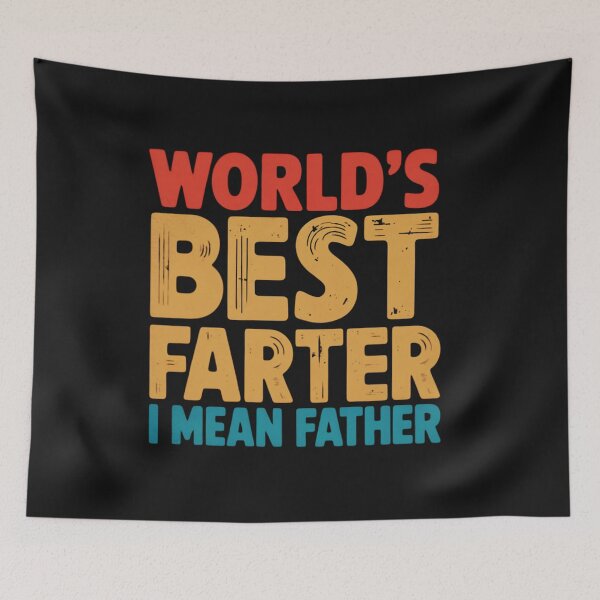 Item preview, World’s Best Farter I Mean Father – Funny Father’s Day designed and sold by ViktoonShirts.