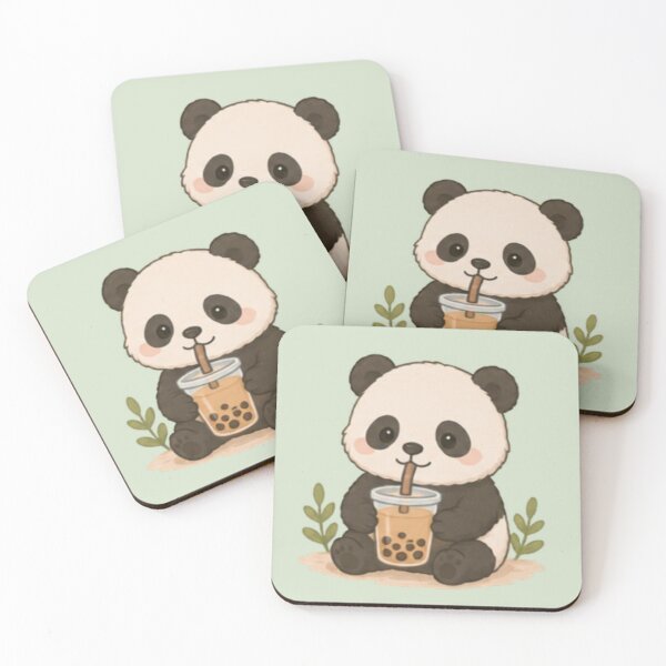 Item preview, Boba Tea Giant Panda designed and sold by MellowMunchkins.