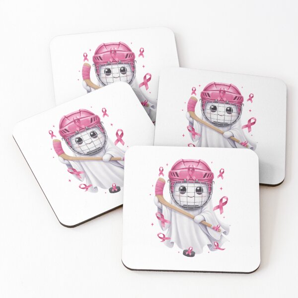 Item preview, Hockey Ghost with Pink Ribbon  designed and sold by jkrphoto.
