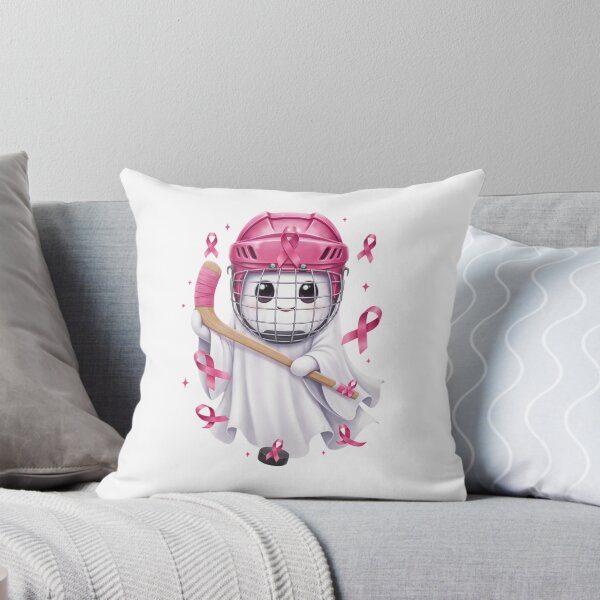 Item preview, Hockey Ghost with Pink Ribbon  designed and sold by jkrphoto.