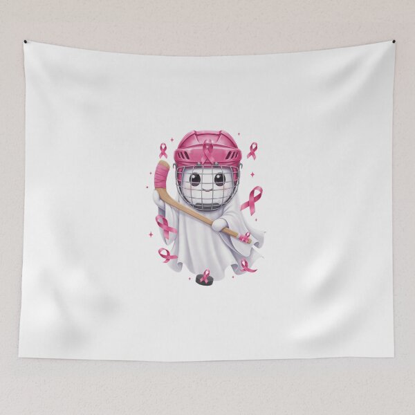 Item preview, Hockey Ghost with Pink Ribbon designed and sold by jkrphoto.