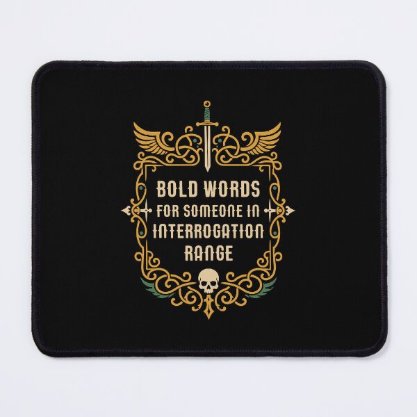Item preview, Bold Words for Someone in Interrogation Range Wargaming designed and sold by pixeptional.