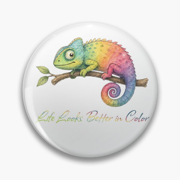 Item preview, Life Looks Better in Color Chameleon – Colorful Chameleon Design designed and sold by Buli89.