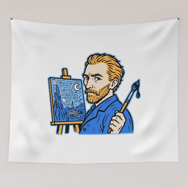 Item preview, Vincent Van Gogh Painting Starry Night designed and sold by Traveldrawings.