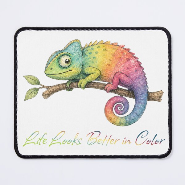 Item preview, Life Looks Better in Color Chameleon – Colorful Chameleon Design designed and sold by Buli89.