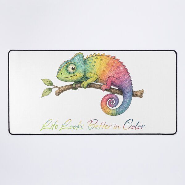 Item preview, Life Looks Better in Color Chameleon – Colorful Chameleon Design designed and sold by Buli89.