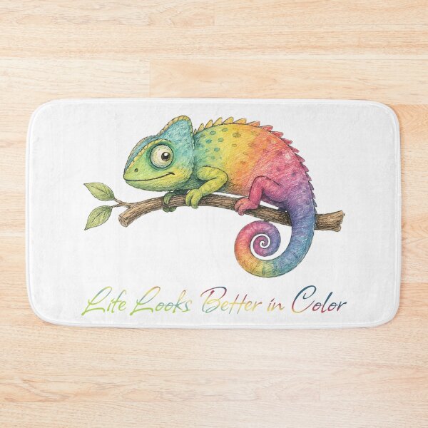 Item preview, Life Looks Better in Color Chameleon – Colorful Chameleon Design designed and sold by Buli89.