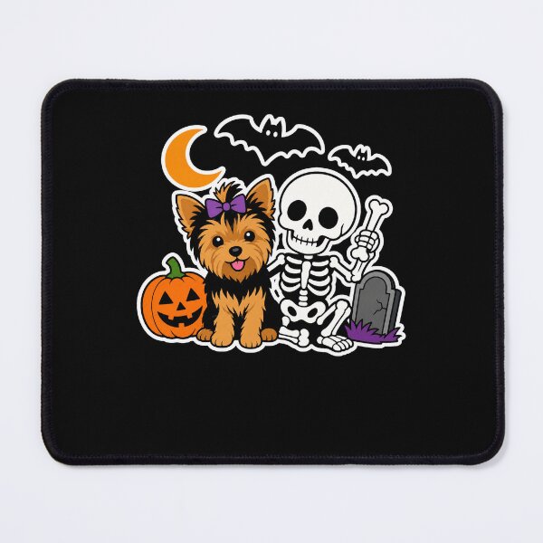 Item preview, Funny Yorkie Skeleton Halloween designed and sold by borutawear.
