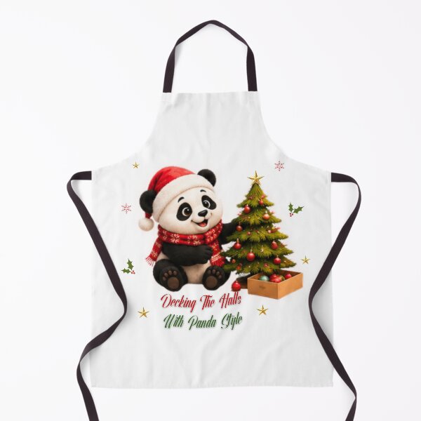 Item preview, Cute Christmas Panda Decorating Tree Holiday designed and sold by EnginerdStudio.