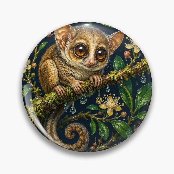 Item preview, Madame Berthe's Mouse Lemur | Tiny Rare Primate Art designed and sold by Lwonder.