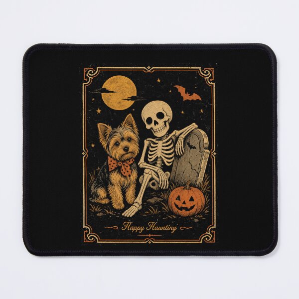Item preview, Funny Yorkie Skeleton Halloween designed and sold by borutawear.
