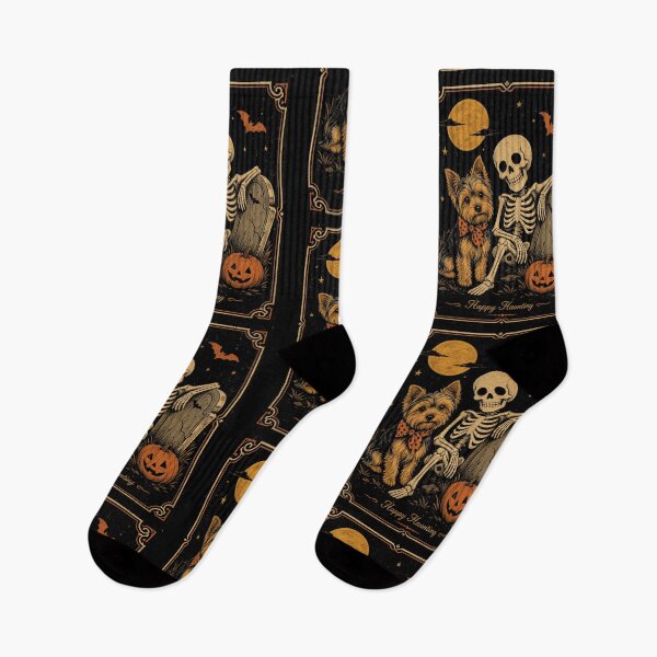 Item preview, Funny Yorkie Skeleton Halloween designed and sold by borutawear.