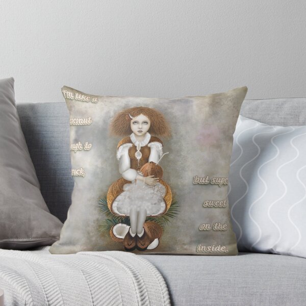 Item preview, Coconut girl in coconut dress (with text) designed and sold by vespertine4u.