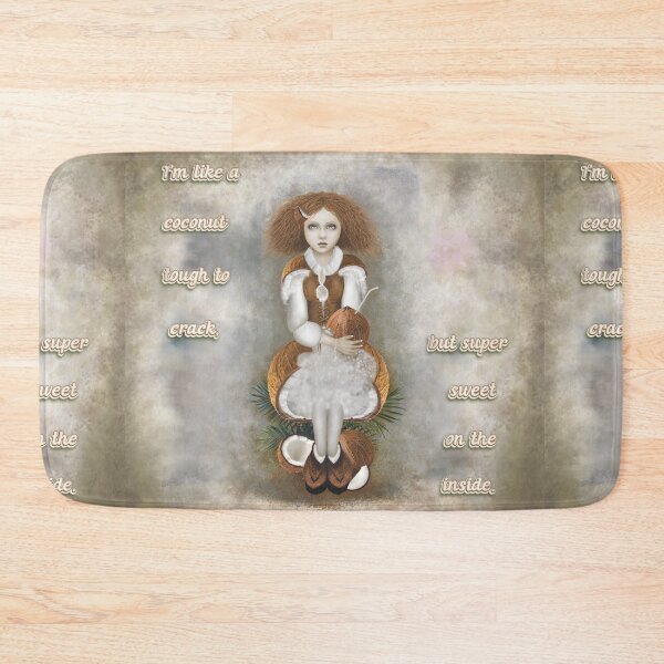 Item preview, Coconut girl in coconut dress (with text) designed and sold by vespertine4u.