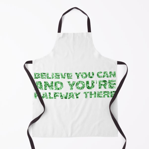 Item preview, "Believe You Can And You're Halfway There" Inspirational Quote Green Triangular Mosaic Design designed and sold by DymondDesigns.