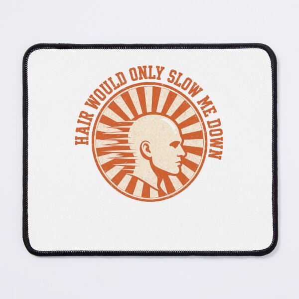 Item preview, Hair Would Only Slow Me Down Bald Joke designed and sold by borutawear.