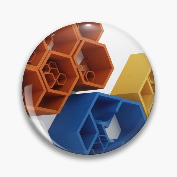 Item preview, Playful HEXAGON HONEYCOMB 3D Text Art designed and sold by dazzlemakers.