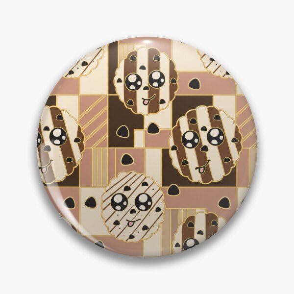 Item preview, Kawaii Chocolate Cookie Seamless Pattern. designed and sold by suha-art.