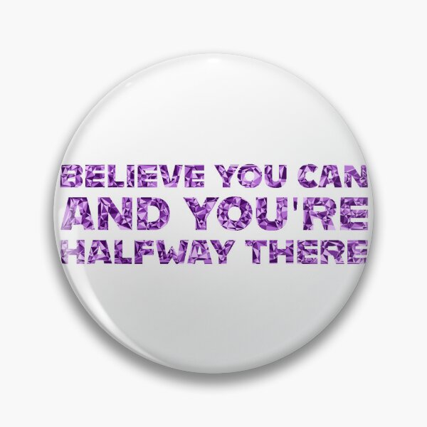 Item preview, "Believe You Can And You're Halfway There" Inspirational Quote Purple Triangular Mosaic Design designed and sold by DymondDesigns.
