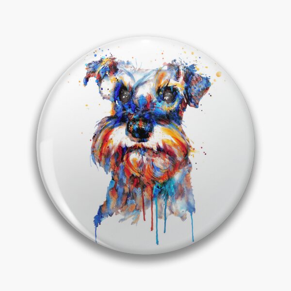 Item preview, Watercolor Schnauzer Face designed and sold by caracatita75.