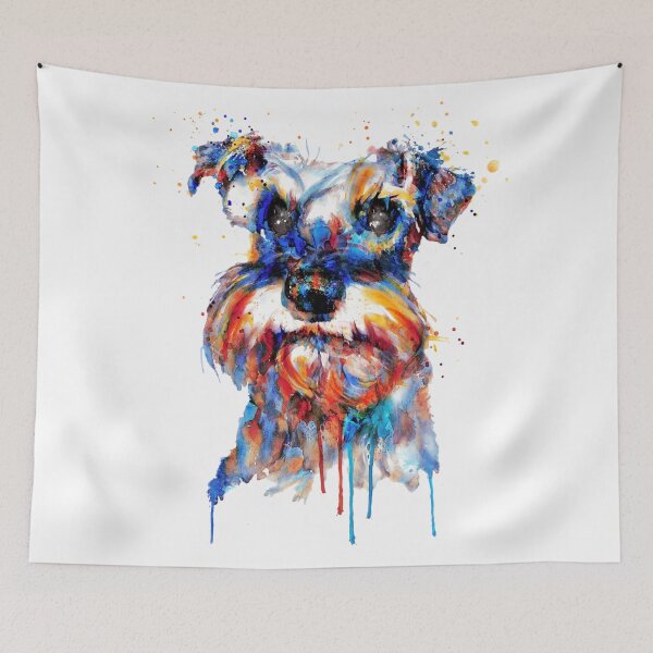 Item preview, Watercolor Schnauzer Face designed and sold by caracatita75.
