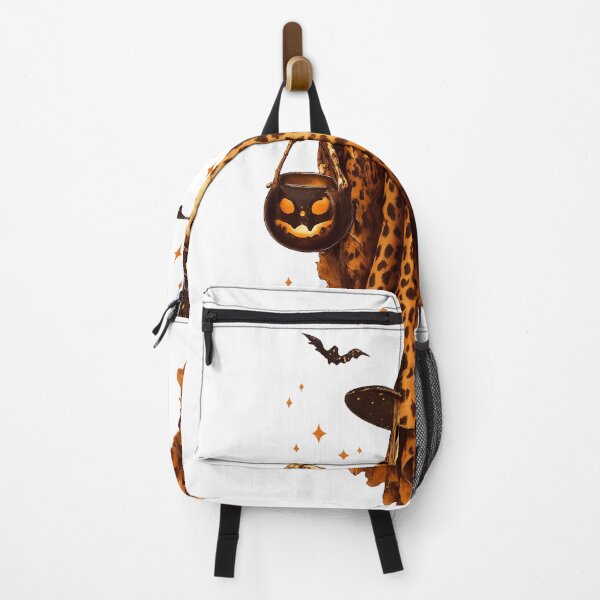 Item preview, Leopard Print Witch Ghost with Pumpkin | Boho Halloween Ghost Design designed and sold by MOCH- ART.