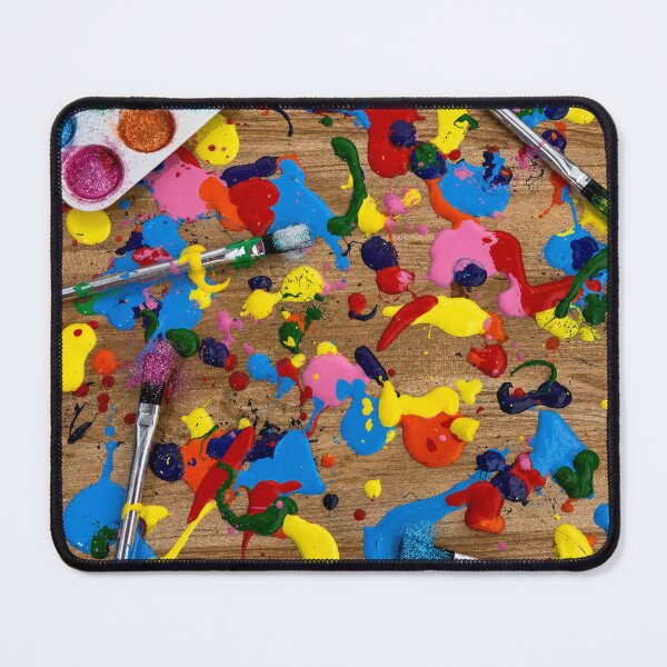 Item preview, Artist Tabletop Paint Spill Abstract Art designed and sold by THE SPLATTERED HAUS BY SAGE BANKS.