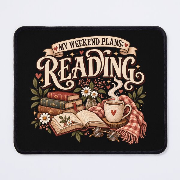 Item preview, My Weekend Plans Reading Funny Book Lover designed and sold by Glitchart66.