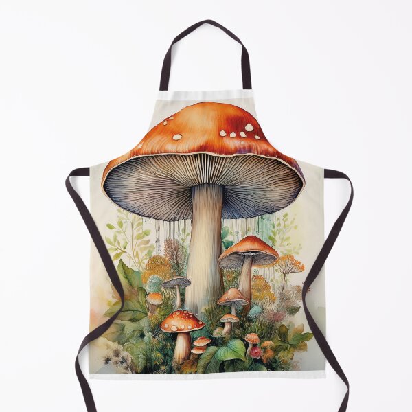 Item preview, Vintage Mushroom Watercolor | Botanical Cottagecore Art designed and sold by Becky-Poppins.